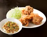 鳥のから揚げ・ぶためしセット（らあめん花月嵐 南行徳駅店）