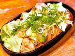 秘伝みそだれの鉄板ホルモン味噌焼うどん(餃子工房 ちびすけ 阿倍野橋店)