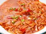 ピリ辛炒め米粉麺/辣炒米粉（桂林米粉麺 米道）