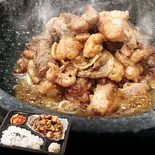 特撰5種弁当(牛ホルモン・牛中落ちカルビ・牛バラ・豚タン・鶏モモ)（絶品ホルモン 恵比寿 博多店）