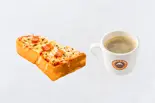 バジル香るベーコンピザトーストセット（サンマルクカフェ 福岡天神地下街店）