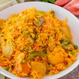 べジタブルビリヤニ vegetable Biryani（インド＆タイ料理スマイル Indian ＆ Thai restaurant ＆Bar~Smile）