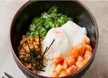 ねぎとろサーモン丼（DONBURI HAPINES TORIYAMA ★どんぶり ハピネス 鳥やま 東十条鳥やま店）