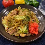 デラックス焼きそば Deluxe Fried Soba Noodles(おこのみやきBanBanハウス)