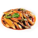 四川風なすピリ辛炒め(中華料理錦楽軒)