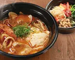 F-1113】海鮮赤スンドゥブ+特製ミニビビンバ（ビビンバ・カルビ丼・スンドゥブ グンチャン 神戸駅前店）