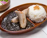 無添加ジャンボ粗挽きソーセージ 黒カレー（博多名物やみつき黒カレー堂 BistroRYU 吹田）