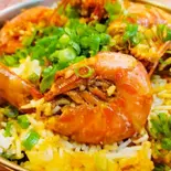 海老ビリヤーニ Shrimp Biryani（アジアンインディアンレストラン ニューサラティー ASIAN INDIAN RESTAURANT NEW SARATHI）