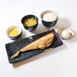 縞ほっけ定食（炭火焼定食・居酒屋 炭田屋）