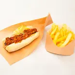 ホットドッグ (チリコンカン)&ポテトL(Fuu's Hotdog)