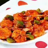 プロンチリPrawn chilli（ヒマールキッチン イオン新吉田店）