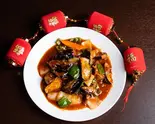 ナスの四川風炒め Sichuan-Style Eggplant Stir-Fry（本格四川料理 天府）