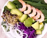 《美味しい組合せ》エビ+アボカド のヘルシーsaladボウル Healthy salad bowl with shrimp and avocado（サラダデリMARGO）