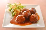 椎茸入り肉団子甘酢かけ(中国料理 百番)
