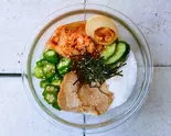 ねばとろ盛岡冷麺 cold noodle with okura & tororo(東京冷麺Lab.都立大学駅前店)