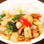 中華丼(八宝菜盖饭) Chinese Rice Bowl(チャイナ厨房 亀戸駅前店)