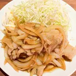 生姜焼き定食（ラーメン天天館）