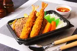 BIGハンバーグ＆エビフライ弁当（やりすぎハンバーグ今福西1丁目店）