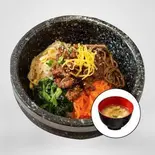 牛プルコギビビンパ(おかず3品・スープ付き)（韓国料理専門店「ククク」大島店）