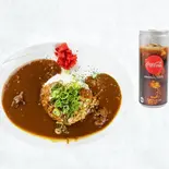 牛すじネギカレー+コカ・コーラ（大阪堀江カレー クローバー）