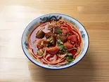 トマト牛バラスープ米粉麺/番茄牛腩粉（桂林米粉麺 米道）