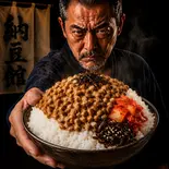 【爆盛】豆男の本気盛り納豆ご飯（【納豆一筋】納豆館）