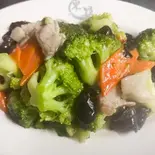 ブロッコリーと豚肉の炒め（東昇酒家 富士見店）