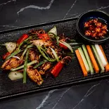 Mực Trứng Chiên Mắm ボイルタコ炒め（かぼちゃアジアンキッチン）
