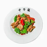 牛肉とピーマンの黒コショウ炒め(牛骨ラーメン不二家)