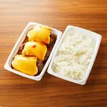 デミグラスソースハンバーグマヨネーズチーズ焼き3枚+ライス(AOI)