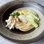 ねばねばぶっかけ讃岐うどん(冷)/Sanuki udon noodles with sticky rice and bukkake（讃岐うどん 山田家 東京錦糸町店 SANUKIUDON YAMADAYA TŌKYŌKINSITYŌTEN）