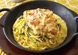 一枚チキンのカルボCarbonara with One-Piece Chicken（てっぱんのスパゲッティ ミーナ天神店）