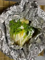 牡蠣ホイル酒蒸し(荒鮮景)