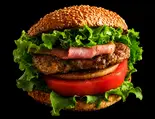 テキサスBBQバーガー（CBS Bubble LAUNDRY DINER）