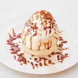 コトブキ園長寿卵使用こだわりのアップルシナモンスフレパンケーキ（Cafe do paris）