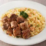 ピラフ＆サイコロステーキ（洋食屋 やまの）