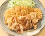 ロースかつ&若鶏の唐揚げ(ロースかつ100g、唐揚げ3ヶ) 山)F-1115】民)F-1082】(とんかつの和吉 博多駅前通り店)