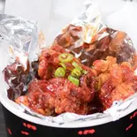 韓国フライドチキン(激辛ヤンニョム)（韓国ダイニング まにぽぽ）