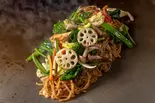 豚と野菜の焼きそば（鉄板焼よしむら）