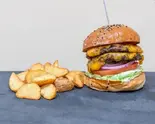 ダブルチーズバーガーSET Double Cheeseburger Set（BURGERLION UTSUBO A GOGO）