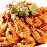 香辣大蝦 海老のピリ辛炒め(みかね中華食堂)