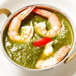 海老ほうれん草カレー Shrimp Spinach Curry（インド料理ディビー）