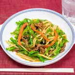 ピーマンと牛肉の炒め（香港プラザ）