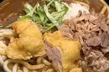 鶏天牛肉カレーうどん(醤屋万吉のうどん)