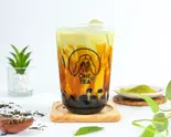黒糖抹茶BOBOミルク(M)(ONE TEA 一茶 タピオカミルクティー専門店 小岩店)