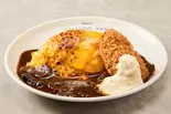 カニクリームコロッケオム＆炙りチーズ（新宿たまごけん）
