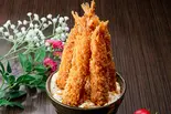 【鬼タルタル】ジャンボ海老フライ丼(4本入り)（オム卵からあげ丼 火の鳥 天下茶屋店）