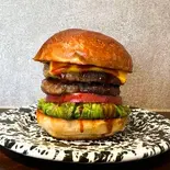 BBQダブルチーズバーガー（BURGER CAMPBOYA）
