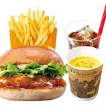 【ディナーセット】オレンジチキンバーガーOrange Chicken Burger Dinner Set（ゼッテリア ZETTERIA 福岡新天町店）