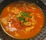 トマト鶏肉煮込み/西红柿鸡柳+送一份米饭(四川火鍋しゃぶしゃぶ専門店 賢合庄)